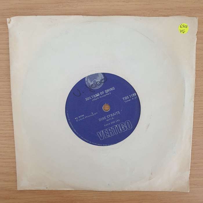 Dire Straits  Sultans Of Swing - Vinyl 7" Record - Very-Good+ Quality (VG+) (verygoodplus7)