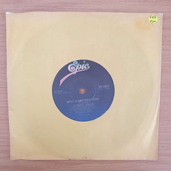 Johnny Logan  What's Another Year!  -  Vinyl 7" Record - Very-Good+ Quality (VG+) (verygoodplus)