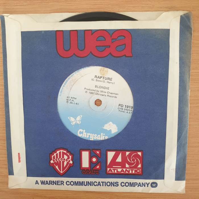 Blondie  Rapture - Vinyl 7" Record - Very-Good+ Quality (VG+) (verygoodplus)