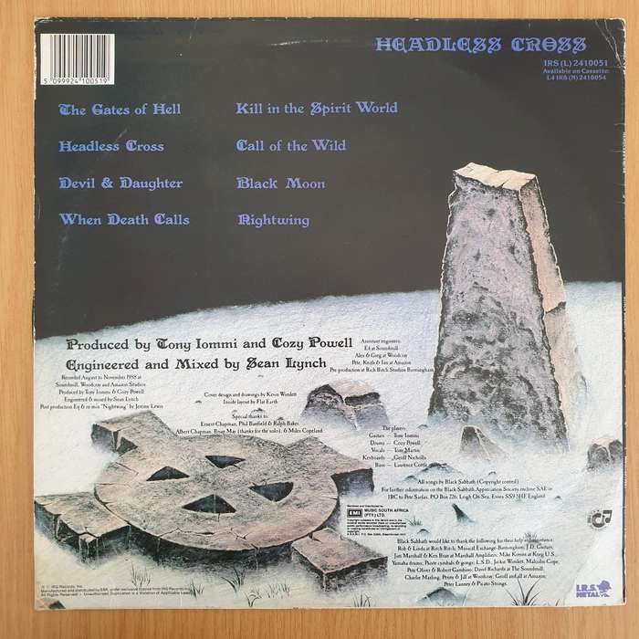 Black Sabbath  Headless Cross - Vinyl LP Record - Very-Good+ Quality (VG+)