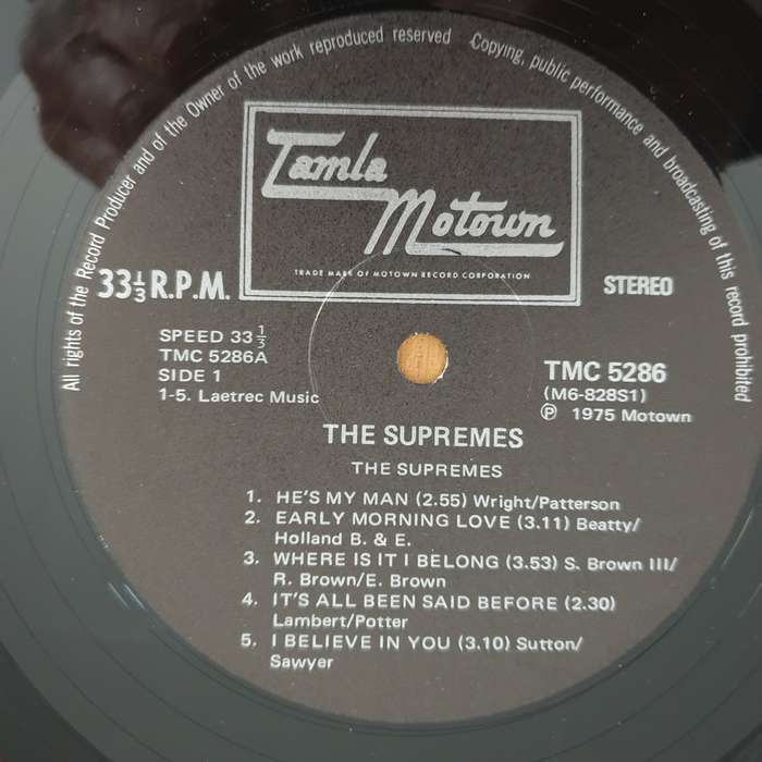 The Supremes  The Supremes - Vinyl LP Record - Very-Good+ Quality (VG+) (verygoodplus)