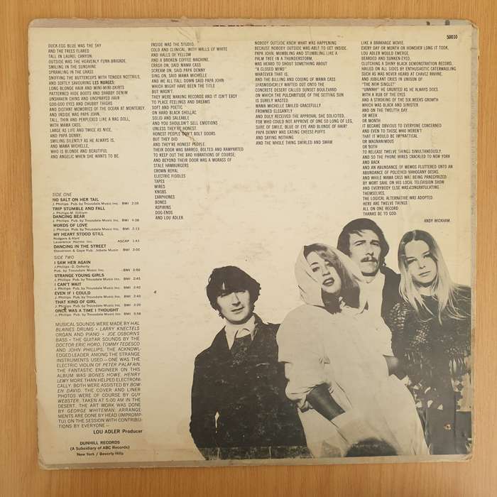 The Mamas & The Papas  The Mamas & The Papas - Vinyl LP Record - Very-Good Quality (VG)  (verry)