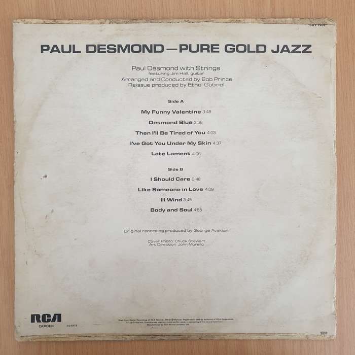 Paul Desmond  Pure Gold Jazz - Vinyl LP Record - Very-Good Quality (VG)  (verry)