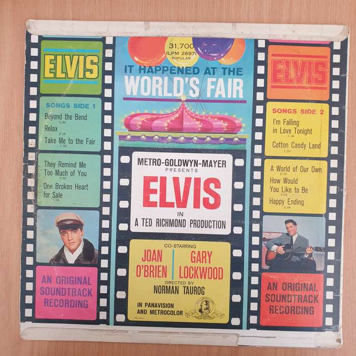 Elvis Presley  It Happened At The World's Fair - Vinyl LP Record - Good+ Quality (G+) (gplus)