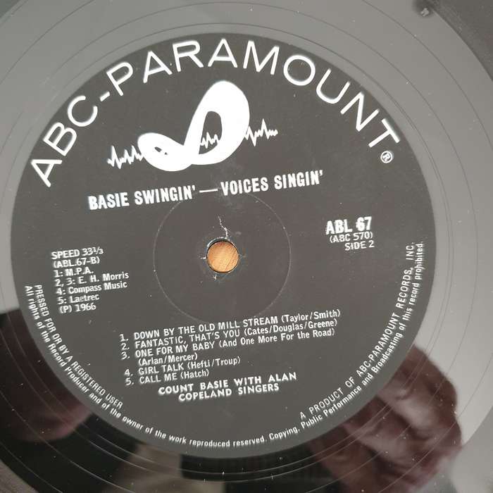 Count Basie With The Alan Copeland Singers  Basie Swingin' Voices Singin  - Vinyl LP Record - ...
