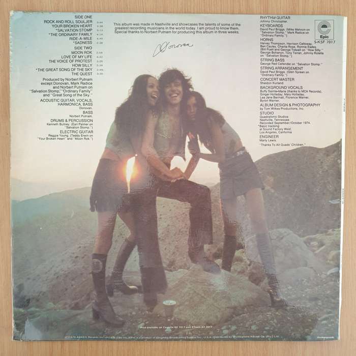 Donovan  7-Tease  - Vinyl LP Record - Very-Good+ Quality (VG+) (verygoodplus)