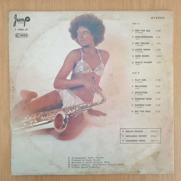 Alex E Attilio Donadio  Sax For Six - Vinyl LP Record - Good+ Quality (G+) (gplus)
