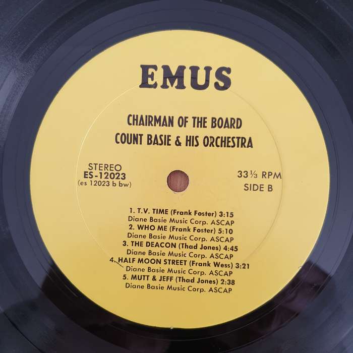 Count Basie  Chairman Of The Board  - Vinyl LP Record - Very-Good- Quality (VG-) (minus)