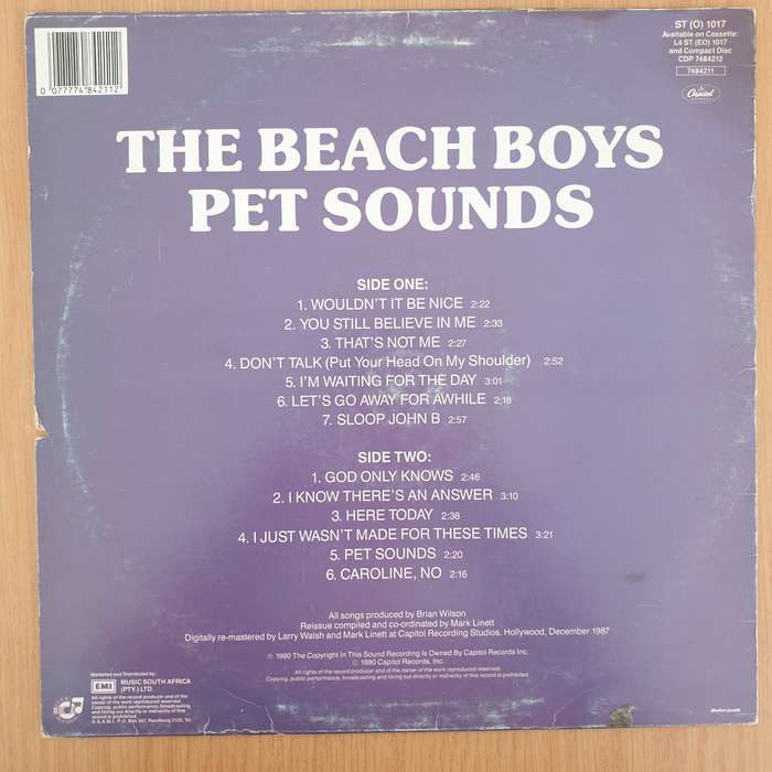 The Beach Boys  Pet Sounds - Vinyl LP Record - Very-Good+ Quality (VG+) (verygoodplus)