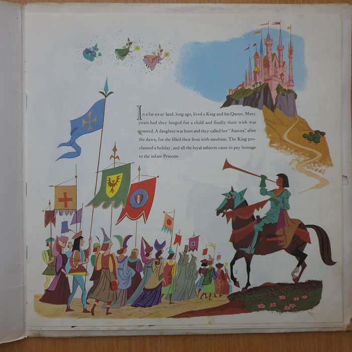Walt Disney's Story Of Sleeping Beauty (with book)  - Vinyl LP Record - Very-Good+ Quality (VG+) ...