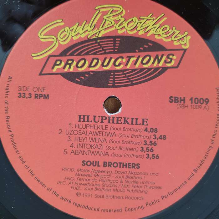 Soul Brothers  Hluphekile - Vinyl LP Record - Very-Good+ Quality (VG+) (verygoodplus)
