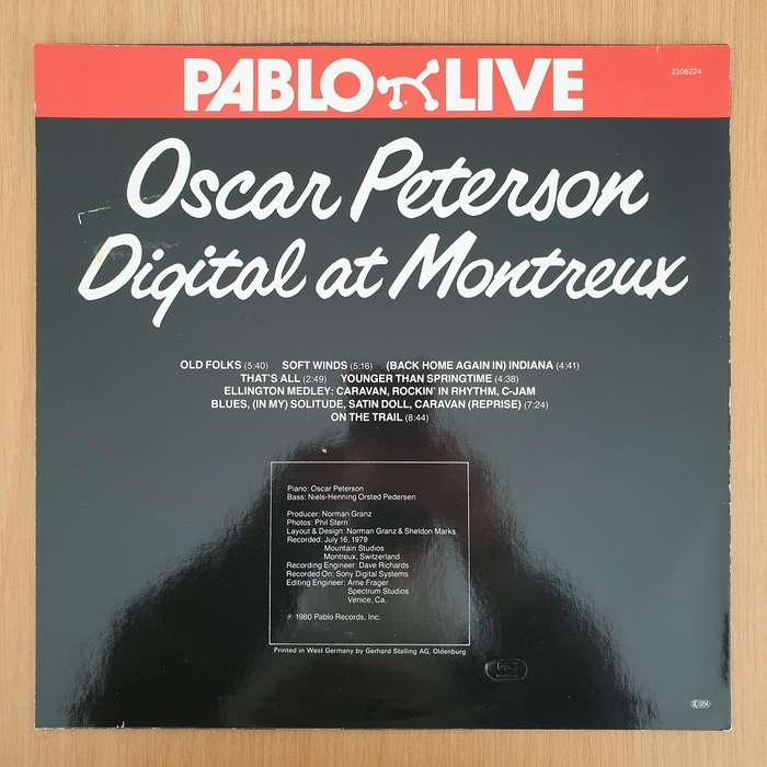 Oscar Peterson  Digital At Montreux  Vinyl LP Record - Very-Good+ Quality (VG+) (verygoodplus)