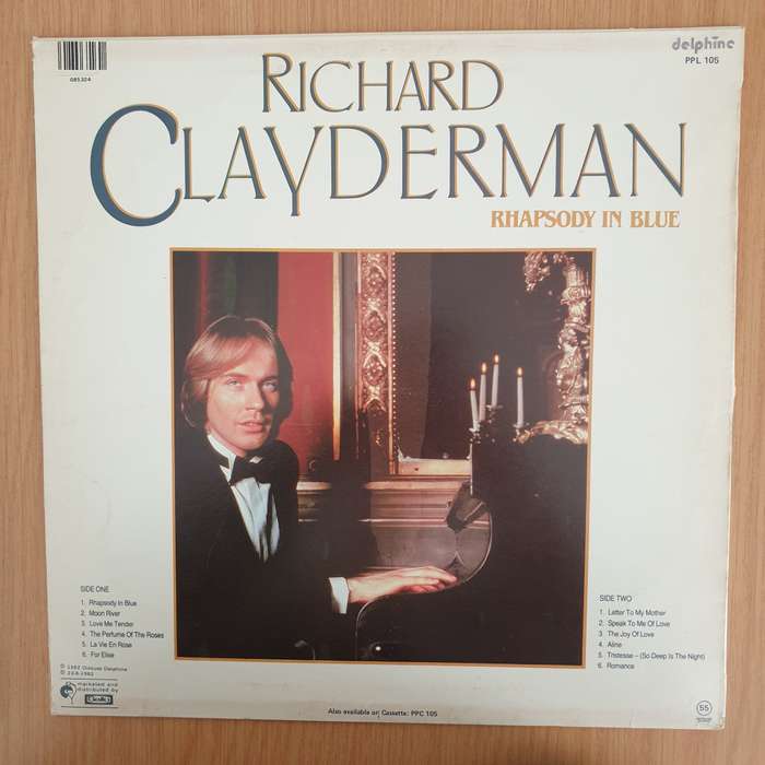 Richard Clayderman - Rhapsody In Blue  Vinyl LP Record - Very-Good+ Quality (VG+) (verygoodplus)