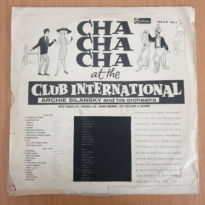 Archie Silansky And His Orchestra  Cha Cha Cha At The Club International - Vinyl LP Record - V...