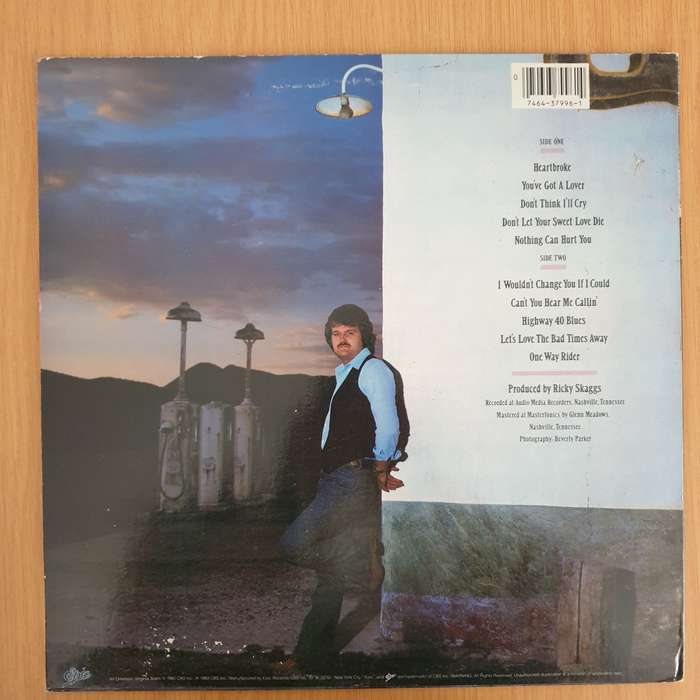 Ricky Skaggs  Highways & Heartaches  Vinyl LP Record - Very-Good+ Quality (VG+) (verygoodplus)
