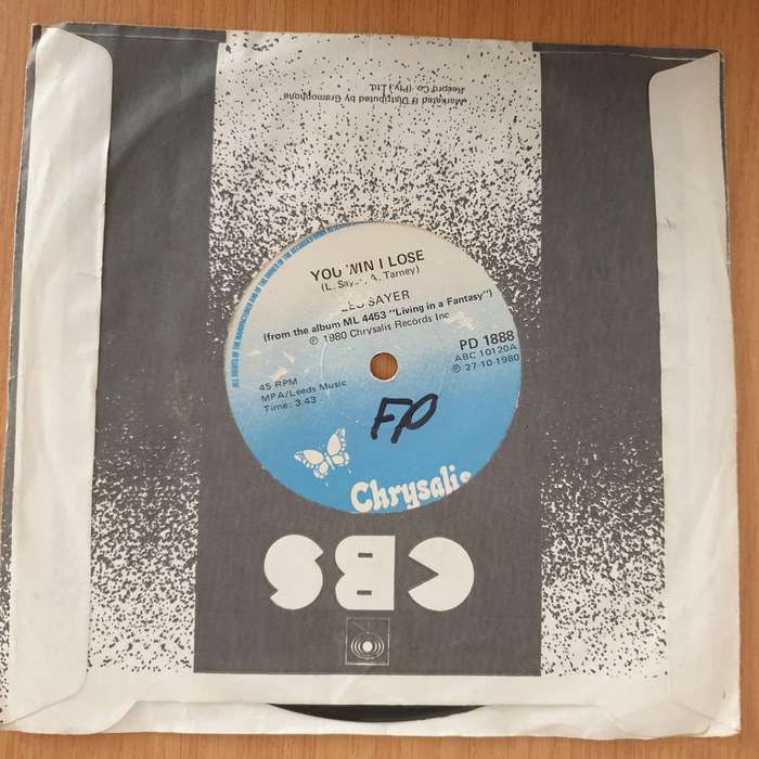 Leo Sayer  You Win, I Lose - 7" Record - Very-Good Quality (VG) (verygood) (DLB)