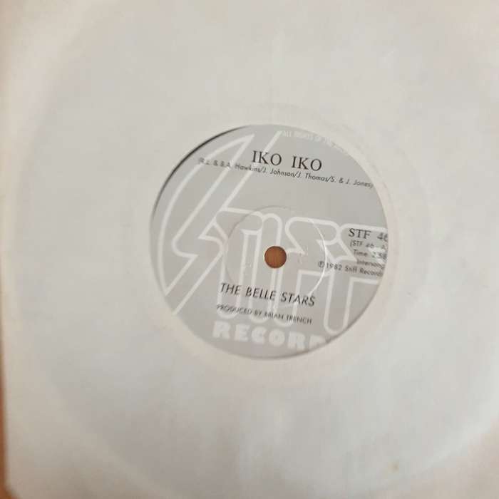 The Belle Stars  Iko Iko - 7" Record - Very-Good+ Quality (VG+) (verygoodplus)