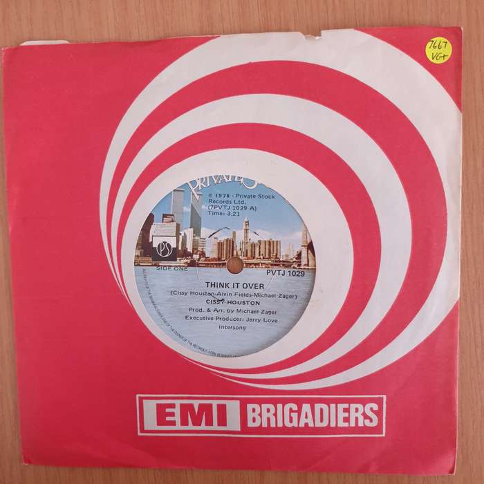 Cissy Houston  Think It Over / An Umbrella Song - 7" Record - Very-Good+ Quality (VG+) (verygo...
