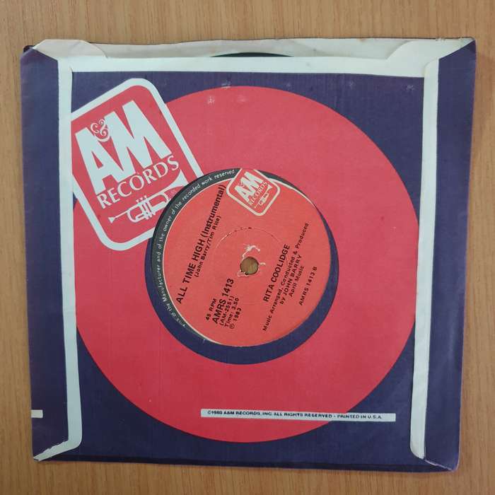 Rita Coolidge  All Time High (The Theme Song From Octopussy) - 7" Record - Very-Good+ Quality ...