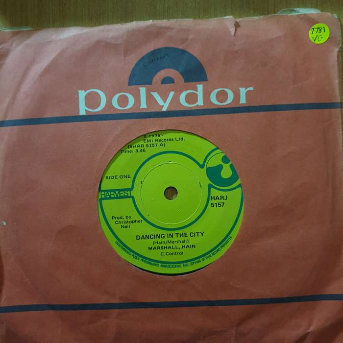 Marshall Hain  Dancing In The City - 7" Record - Very-Good Quality (VG) (verygood7) (DLB)