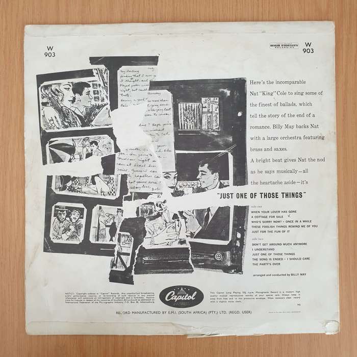 Nat King Cole - Just One Of Those Things - Vinyl LP Record - Good+ Quality (G+) (gplus)