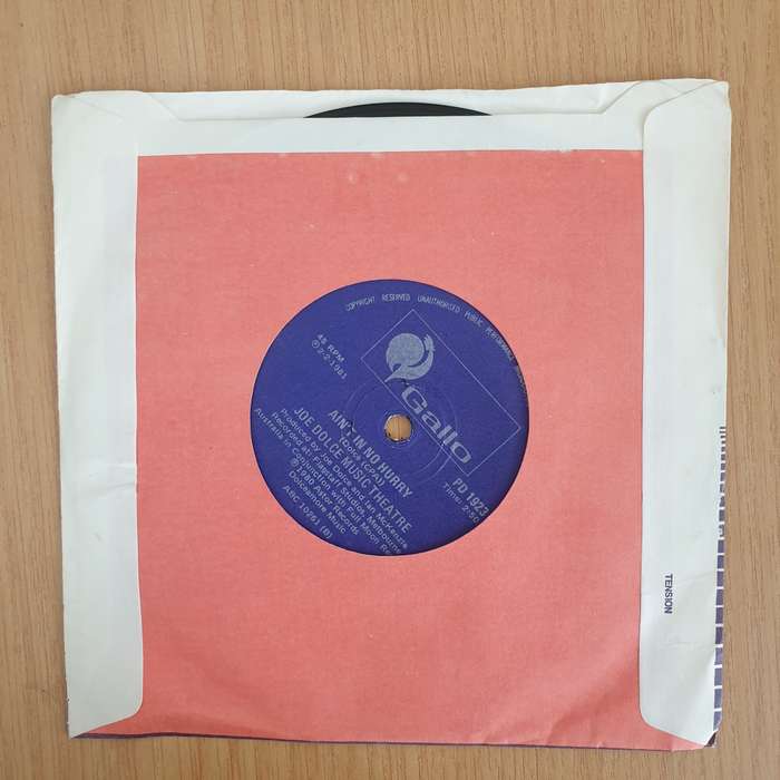 Joe Dolce Music Theatre  Shaddap You Face - 7" Record - Very-Good+ Quality (VG+) (verygoodplus...