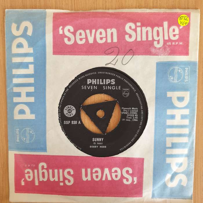Bobby Hebb  Sunny / Bread - 7" Record - Very-Good+ Quality (VG+) (verygoodplus7) (DLB)
