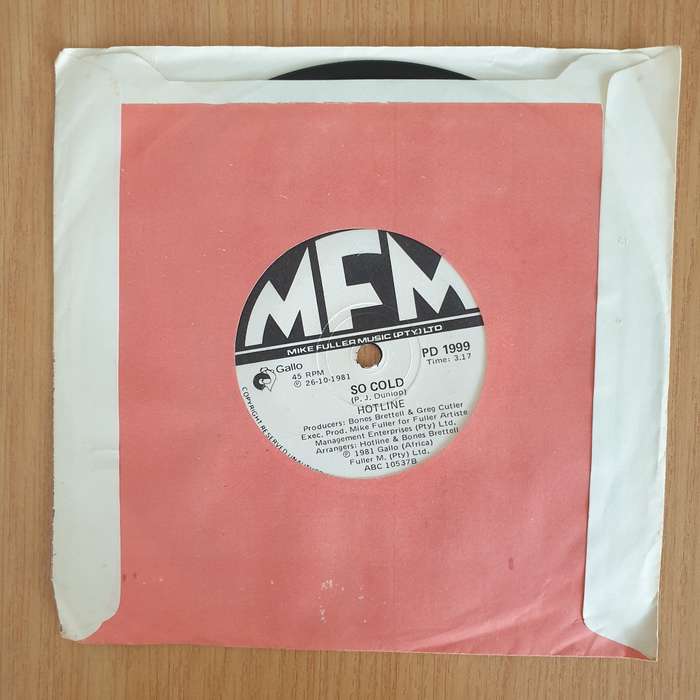 Hotline   You're So Good To Me / So Cold - 7" Record - Very-Good+ Quality (VG+) (verygoodplus7...