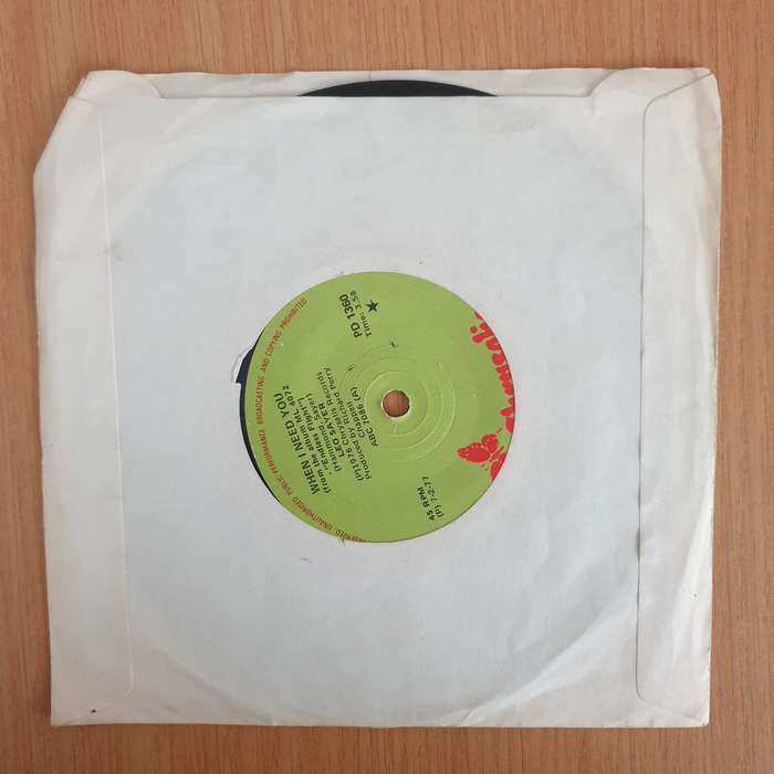 Leo Sayer  When I Need You - 7" Record - Very-Good Quality (VG) (verry7) (DLB)