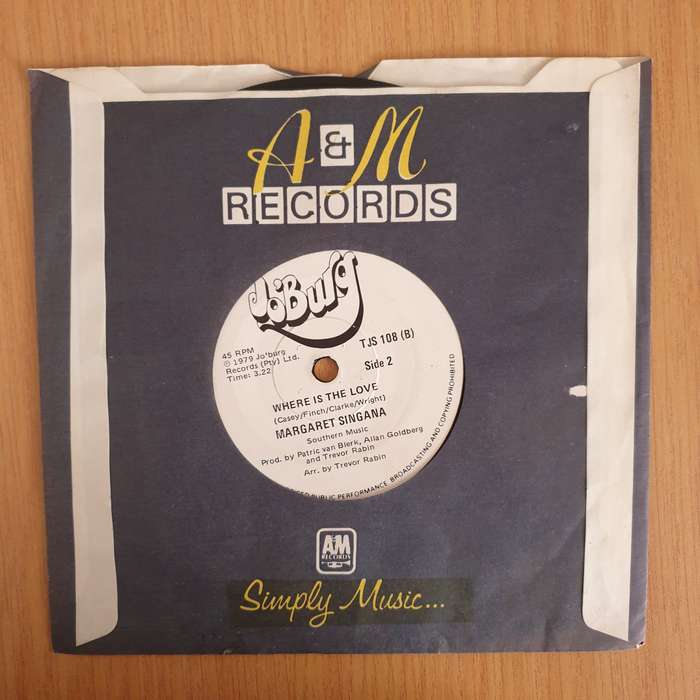 Margaret Singana  Umzi Wami - 7" Vinyl Record  (VG) (DLB)