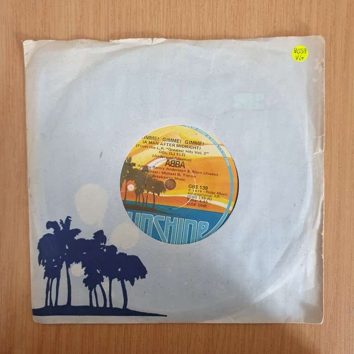 ABBA  Gimme! Gimme! Gimme! (A Man After Midnight) - 7" Vinyl Record  (VG+) (DLB)