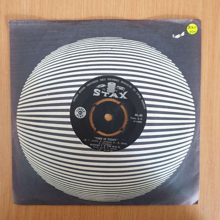 Booker T. & The M.G.'s  Time Is Tight - 7" Vinyl Record  (VG+) (DLB)