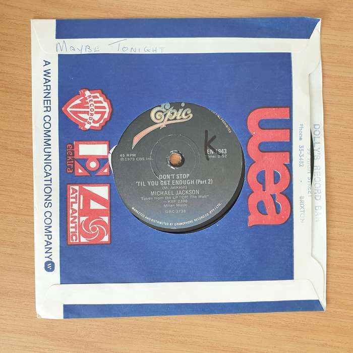 Michael Jackson  Don't Stop 'Til You Get Enough - 7" Vinyl Record  (VG+) (DLB)