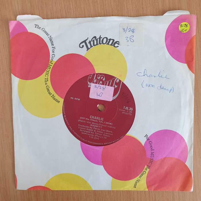 Rabbitt  Charlie - Vinyl 7" Record  (VG+)