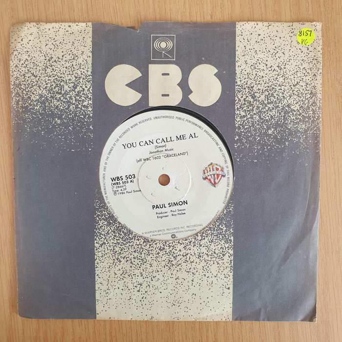 Paul Simon  You Can Call Me Al - Vinyl 7 Record  (VG+) (Aryeh)