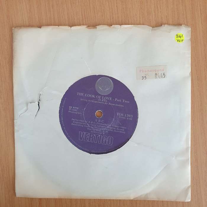 ABC  The Look Of Love - Part Two - Vinyl 7 Record  (VG+) (Aryeh)