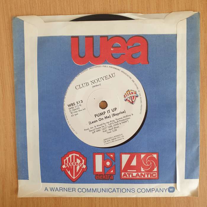 Club Nouveau  Lean On Me - Vinyl 7 Record  (VG+) (Aryeh)