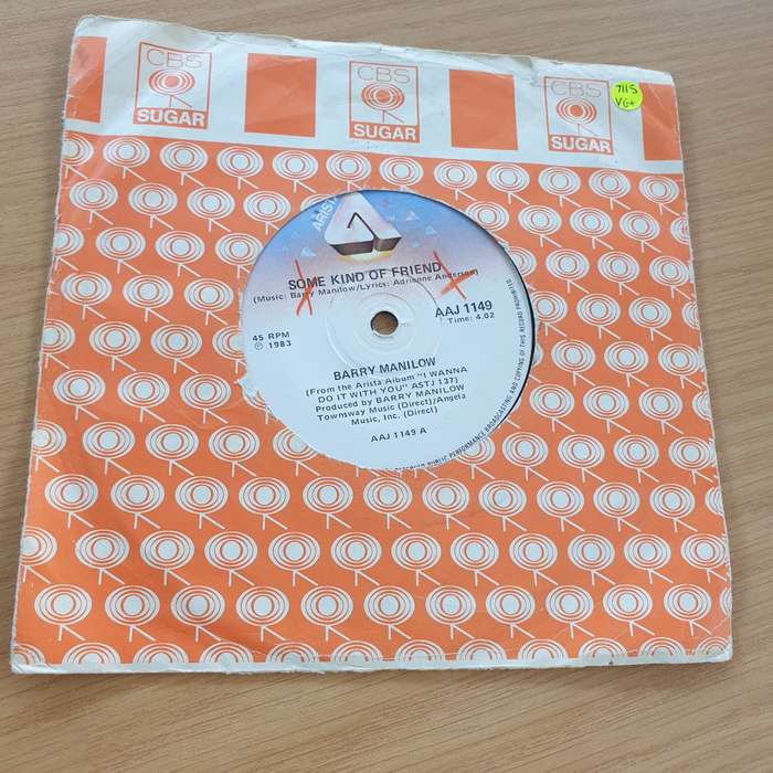 Barry Manilow  Some Kind Of Friend - Vinyl 7" Record  (VG+)