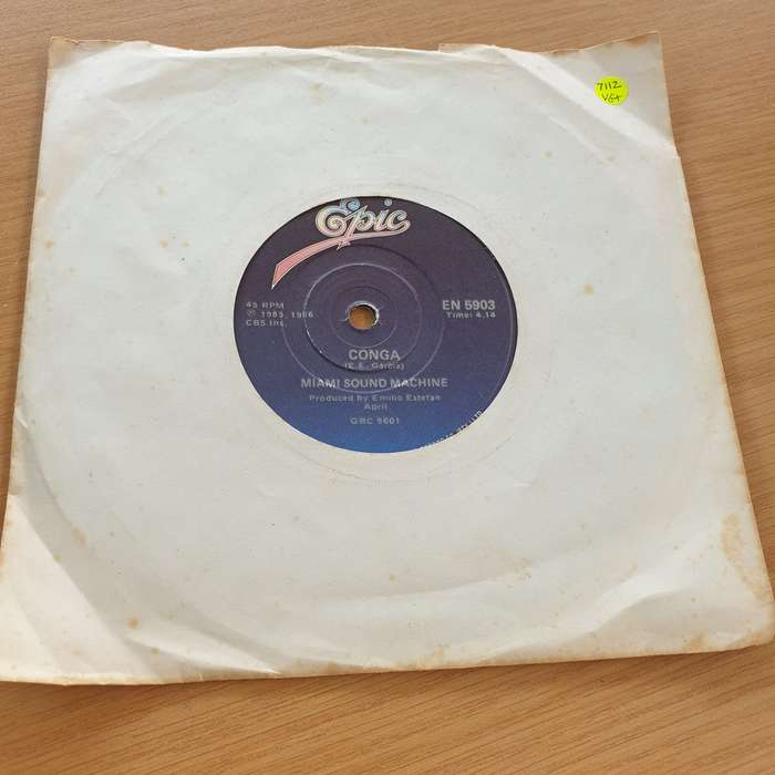Miami Sound Machine  Conga! - Vinyl 7" Record  (VG+)