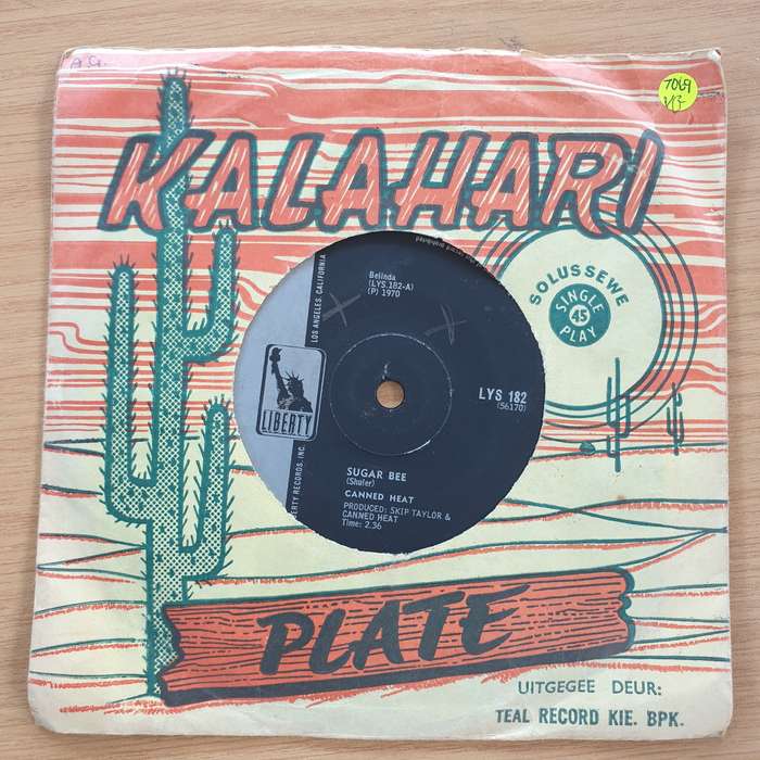 Canned Heat  Sugar Bee - Vinyl 7" Record  (VG+)