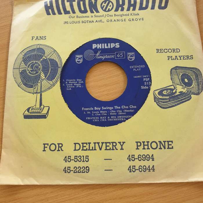 Francis Bay And His Swinging Cha-Cha Orchestra  Cha Cha Beat - Vinyl 7" Record  (VG+) (D)