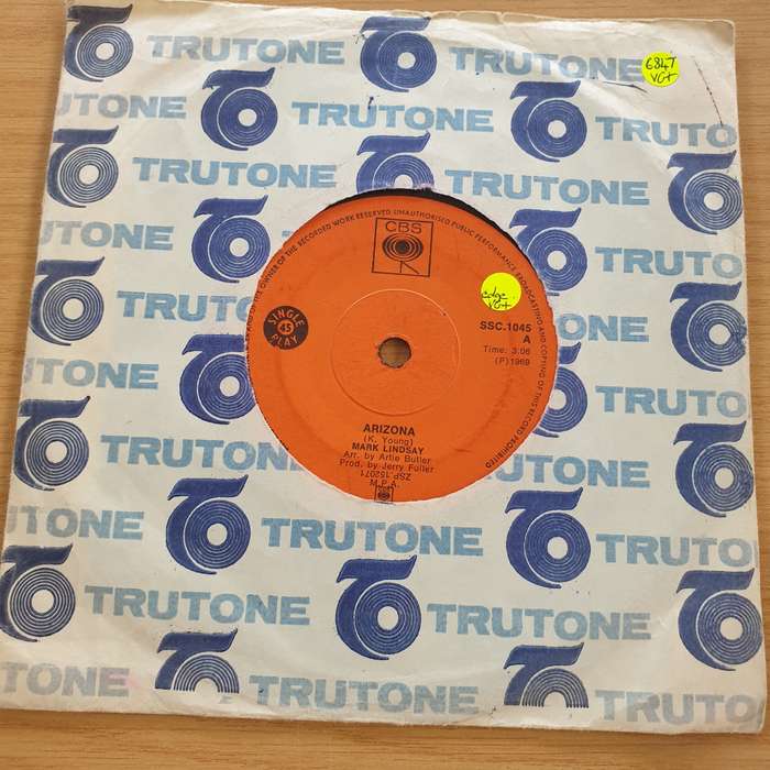 Mark Lindsay  Arizona - Vinyl 7" Record  (VG+)