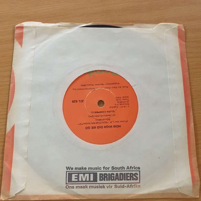 Glen Campbell  Sunflower - Vinyl 7" Record (VG+)