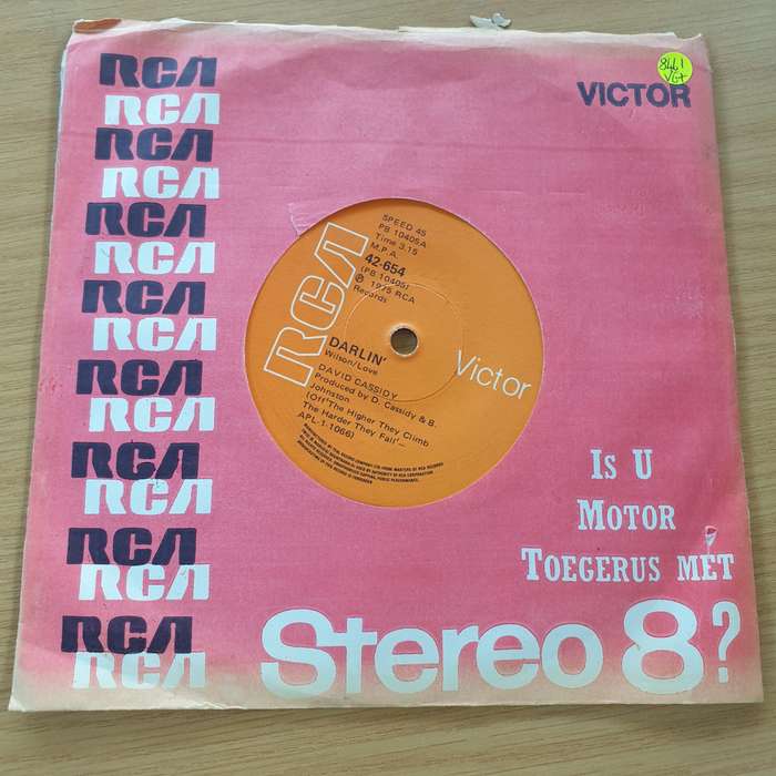 David Cassidy  Darlin' - Vinyl 7" Record (VG+)