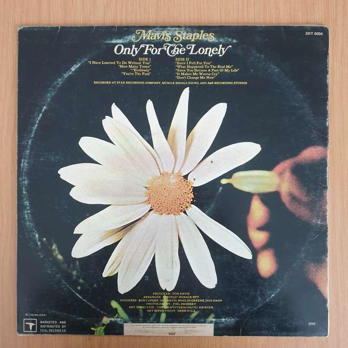 Mavis Staples  Only For The Lonely  Vinyl LP Record - Very-Good Quality (VG)  (verry)
