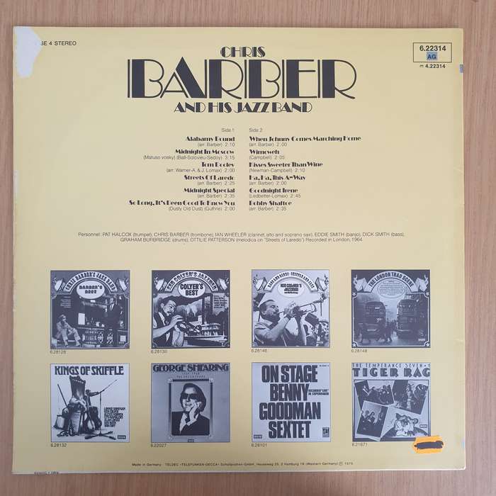 Chris Barber And His Jazz Band  Folk Barber Style  Vinyl LP Record - Very-Good+ Quality (VG...