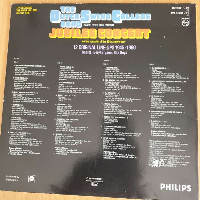 The Dutch Swing College Band  Jubilee Concert - Double Vinyl LP Record - Very-Good+ Quality (V...