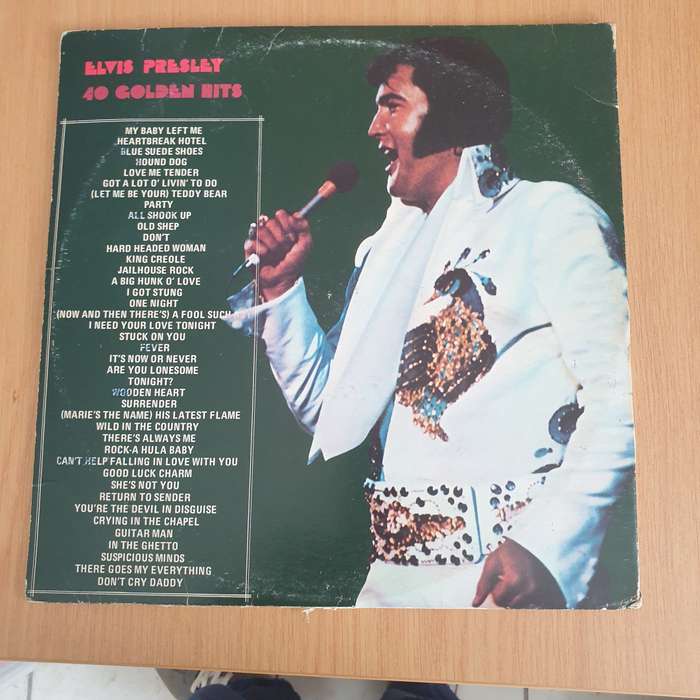 Elvis Presley  40 Golden Hits - Vinyl LP Record - Very-Good Quality (VG)  (verry)