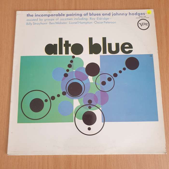 Johnny Hodges  Alto Blue - Vinyl LP Record - Very-Good Quality (VG)  (verry)