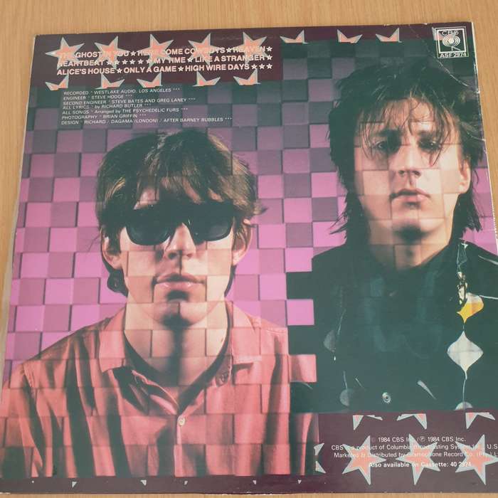 The Psychedelic Furs  Mirror Moves - Vinyl LP Record (VG+)